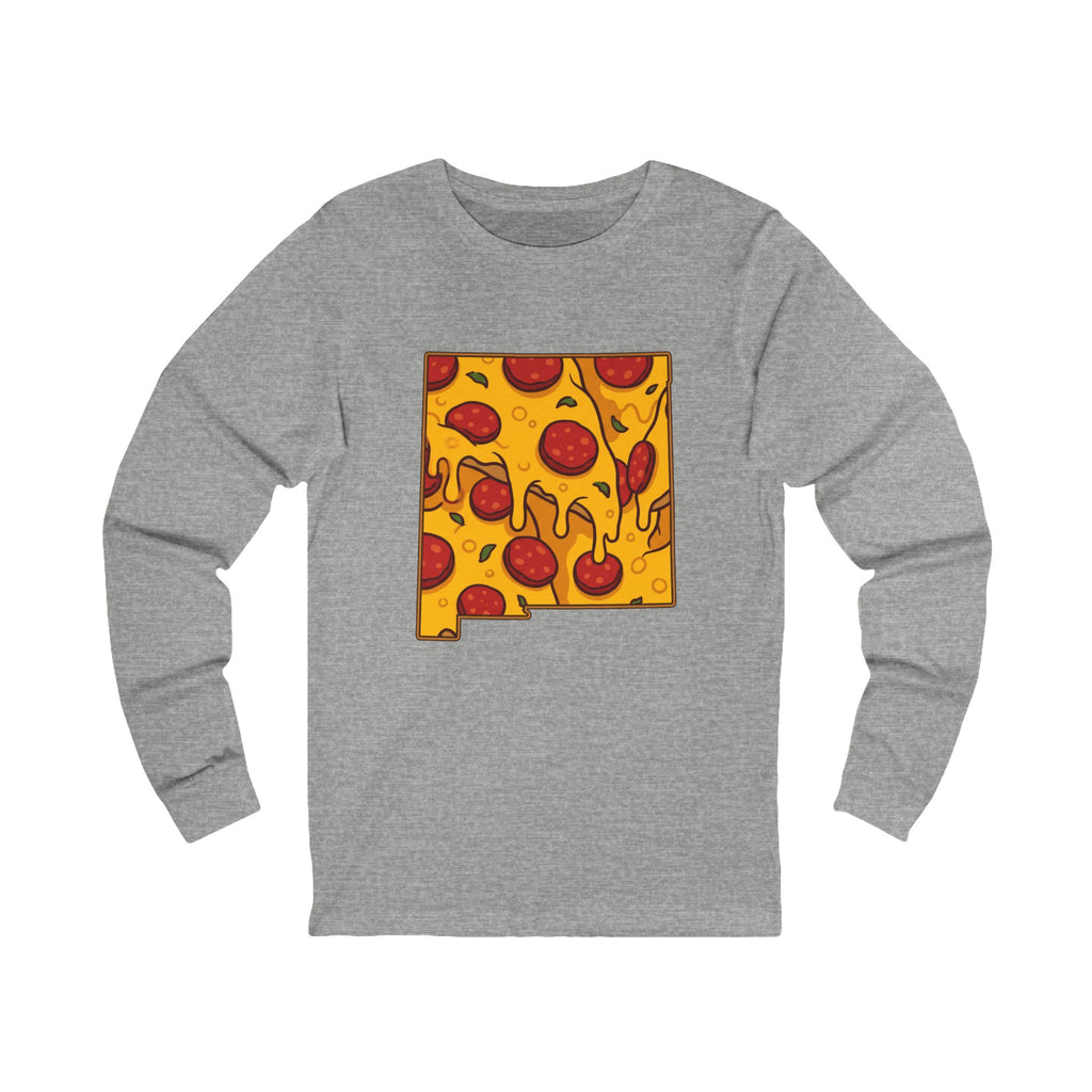 New Mexico Pizza Map Long Sleeve Tee