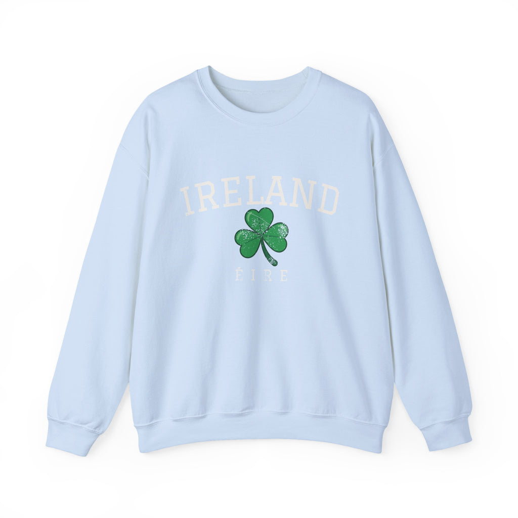 Ireland Éire Three Leaf Shamrock Crewneck Sweatshirt