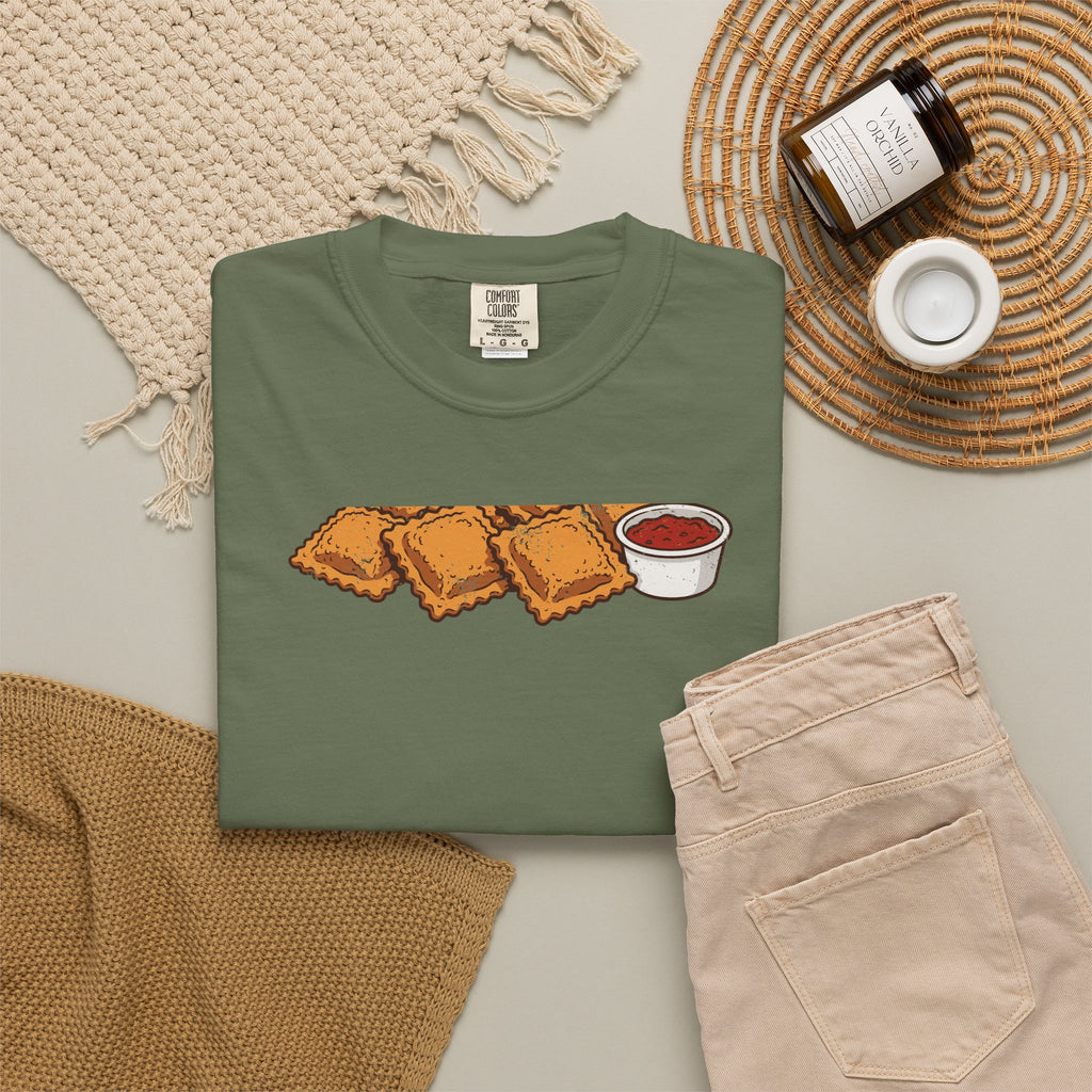 St Louis Toasted Ravioli Retro Food Illustration T-Shirt
