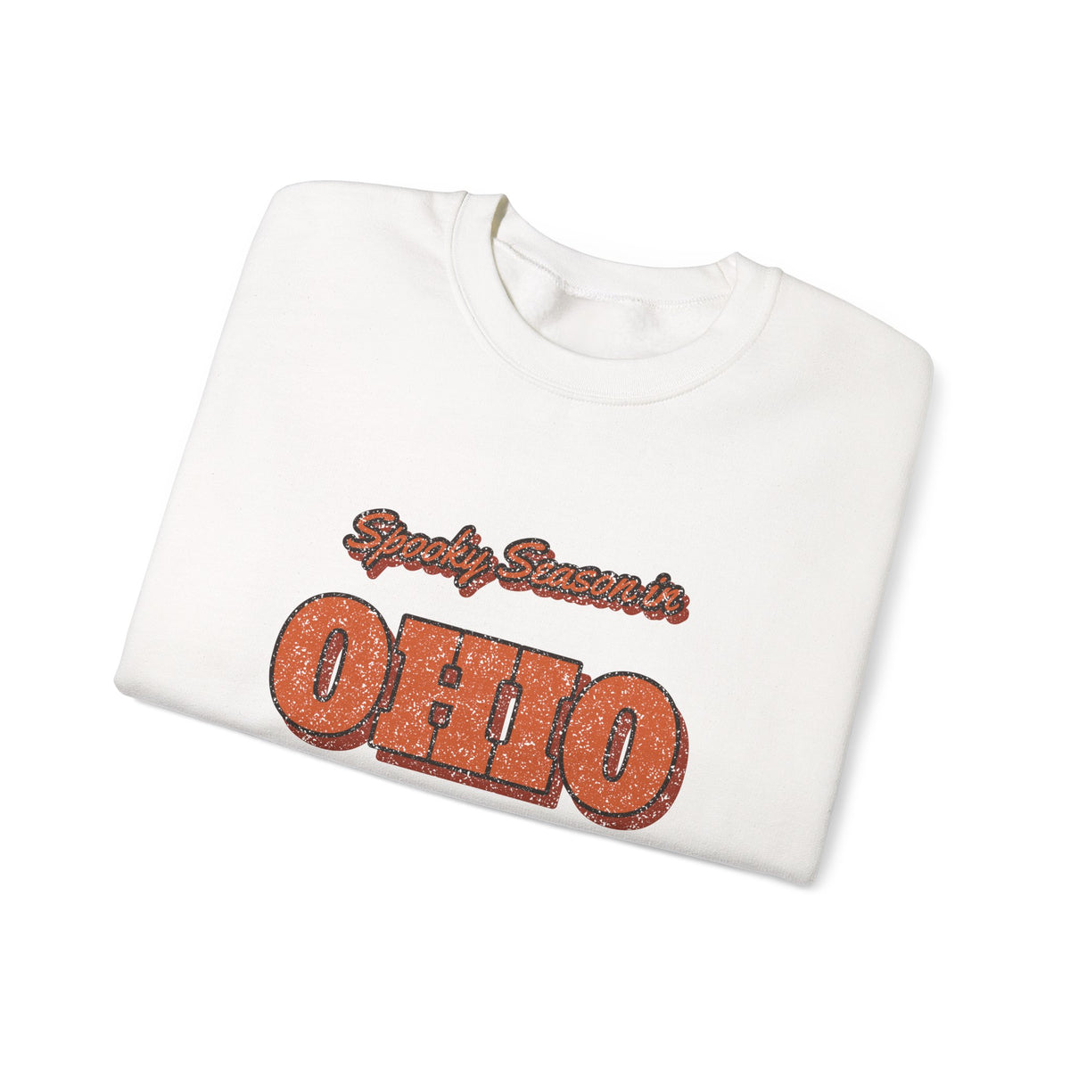 Spooky Season in Ohio Vintage Postcard Crewneck Sweatshirt