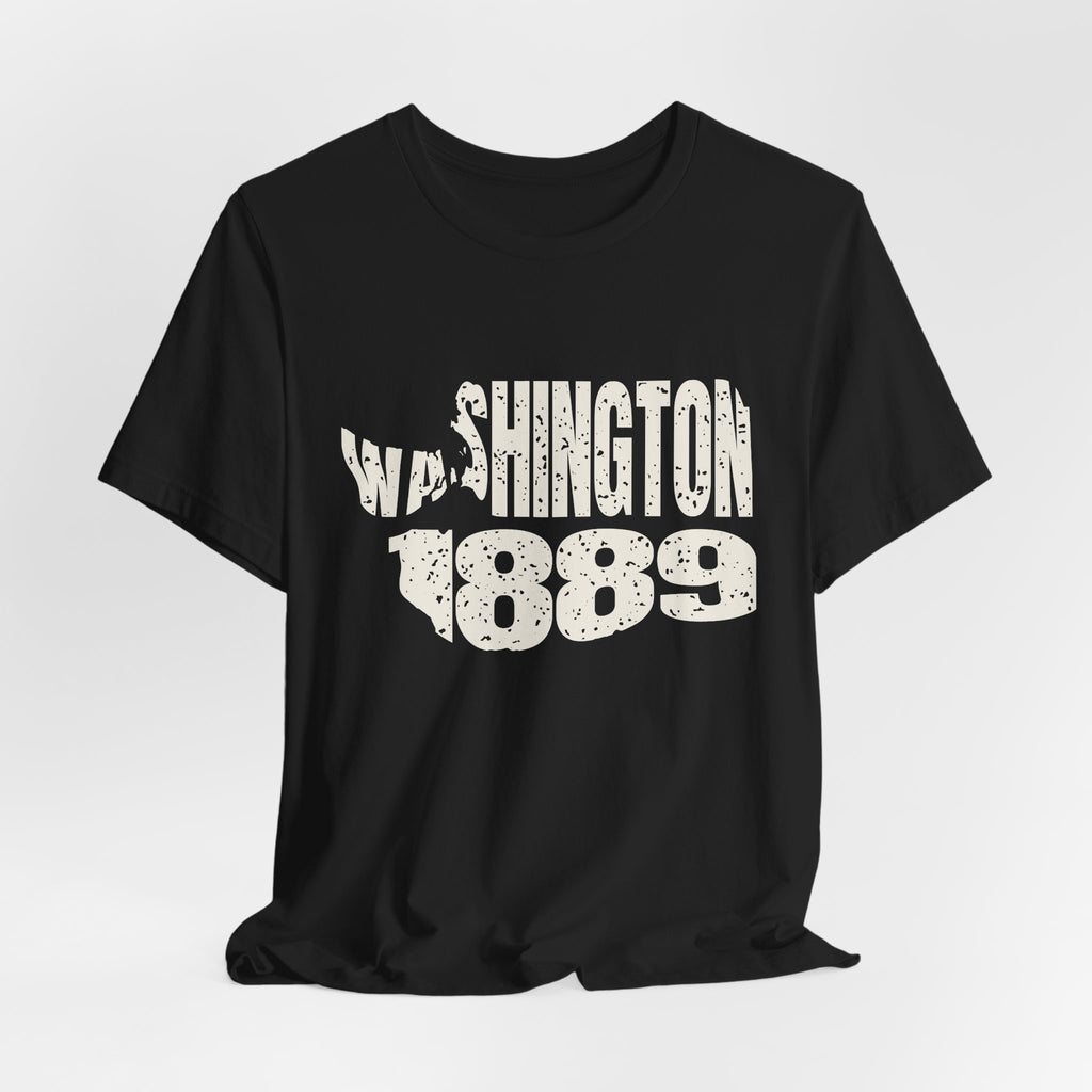 Washington Vintage Letters Map T-Shirt