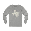Texas Vintage Letters Map Long Sleeve Tee