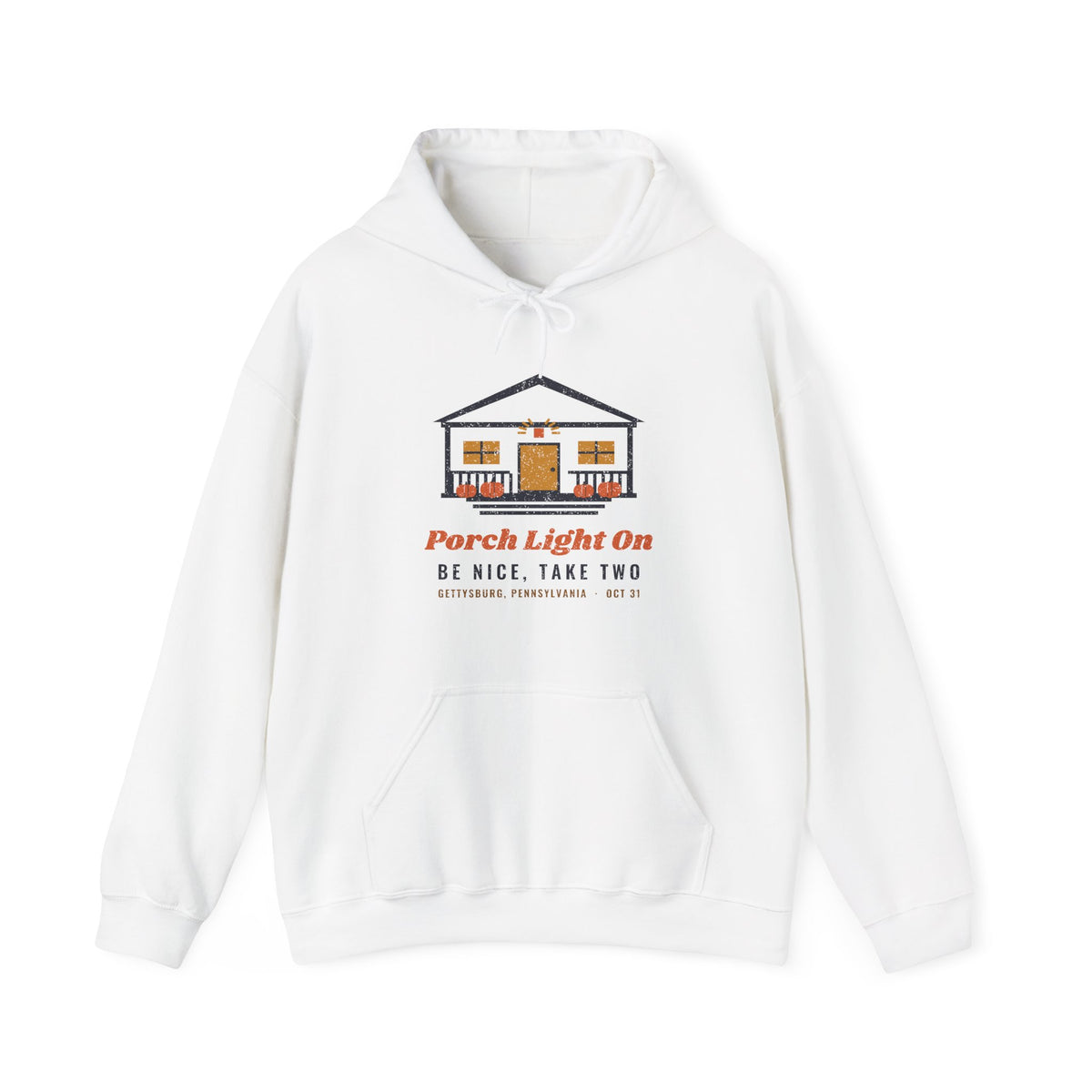Porch Light On Gettysburg Pennsylvania Trick or Treat Hoodie