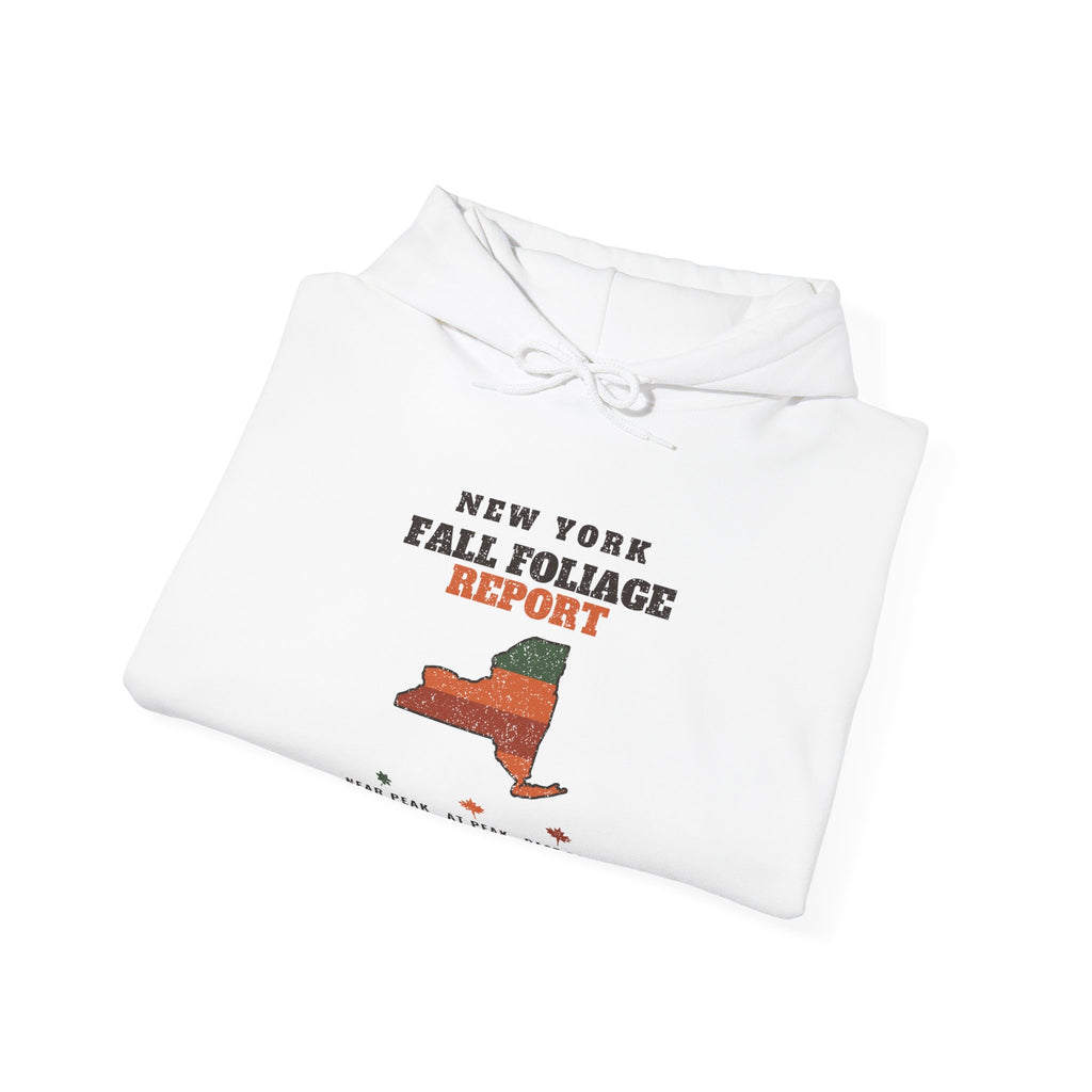 New York Fall Foliage Report Map Hoodie