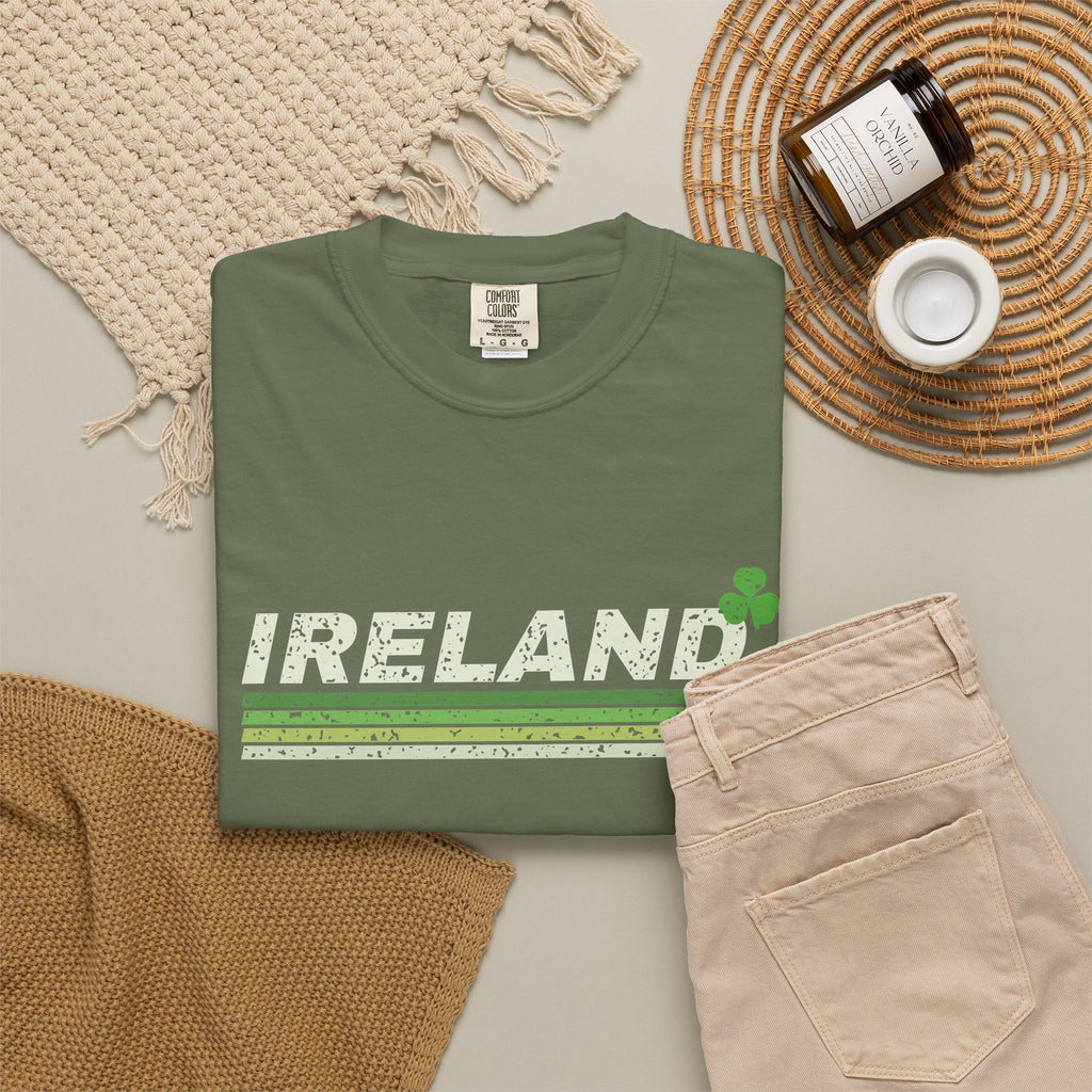 Ireland Est 1937 Retro Stripes T-Shirt