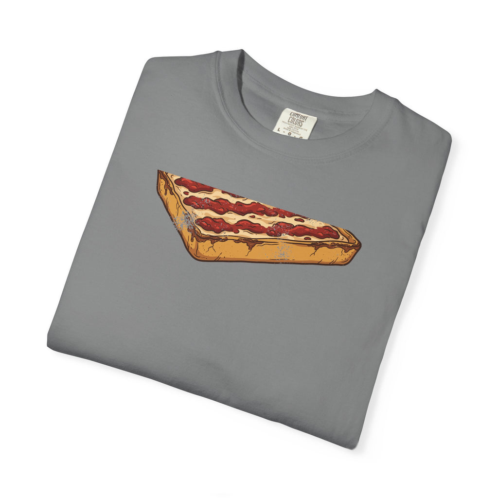 Detroit Style Pizza Retro Food Illustration T-Shirt