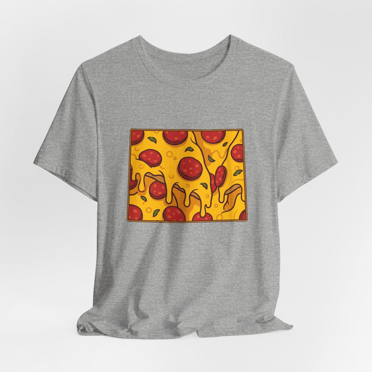 Wyoming Pizza Map T-Shirt