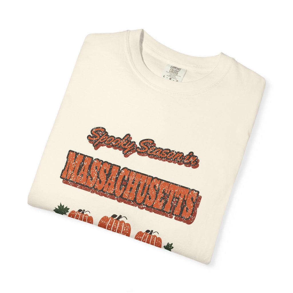 Spooky Season in Massachusetts Vintage Postcard T-Shirt