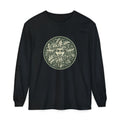 Green Man Oak Leaf and Acorn Medallion Long Sleeve Tee