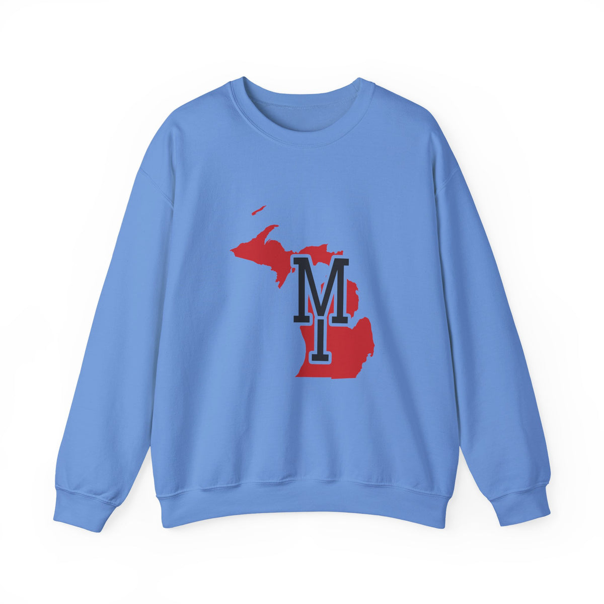 Michigan Varsity Monogram Map Crewneck Sweatshirt
