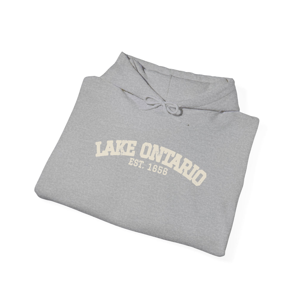 Lake Ontario Est 1656 Retro Varsity Hoodie