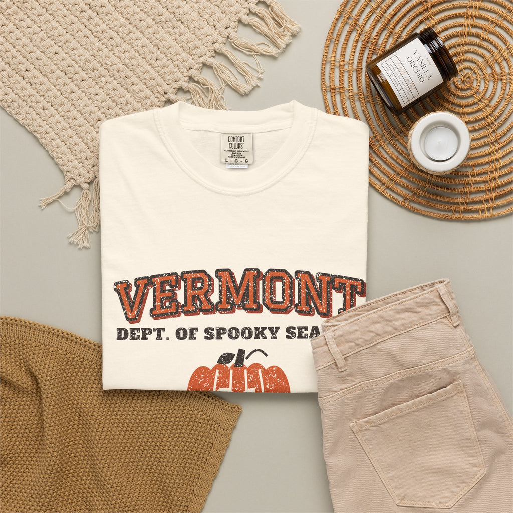 Vermont Dept. of Spooky Season Varsity T-Shirt