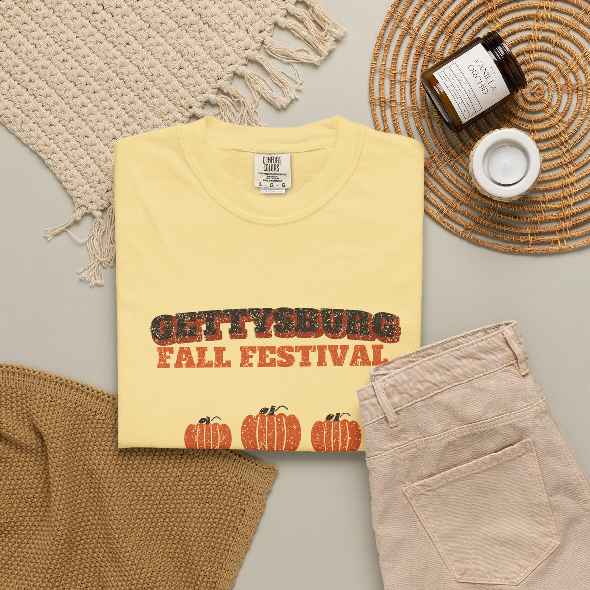 Gettysburg Pennsylvania Fall Festival Hay Wagon T-Shirt