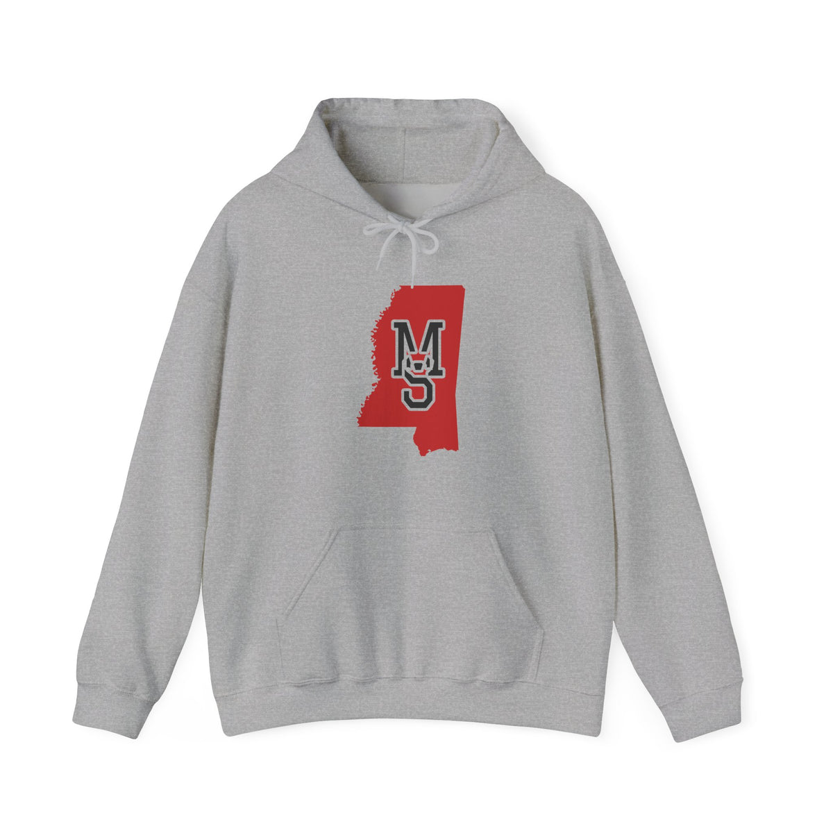 Mississippi Varsity Monogram Map Hoodie