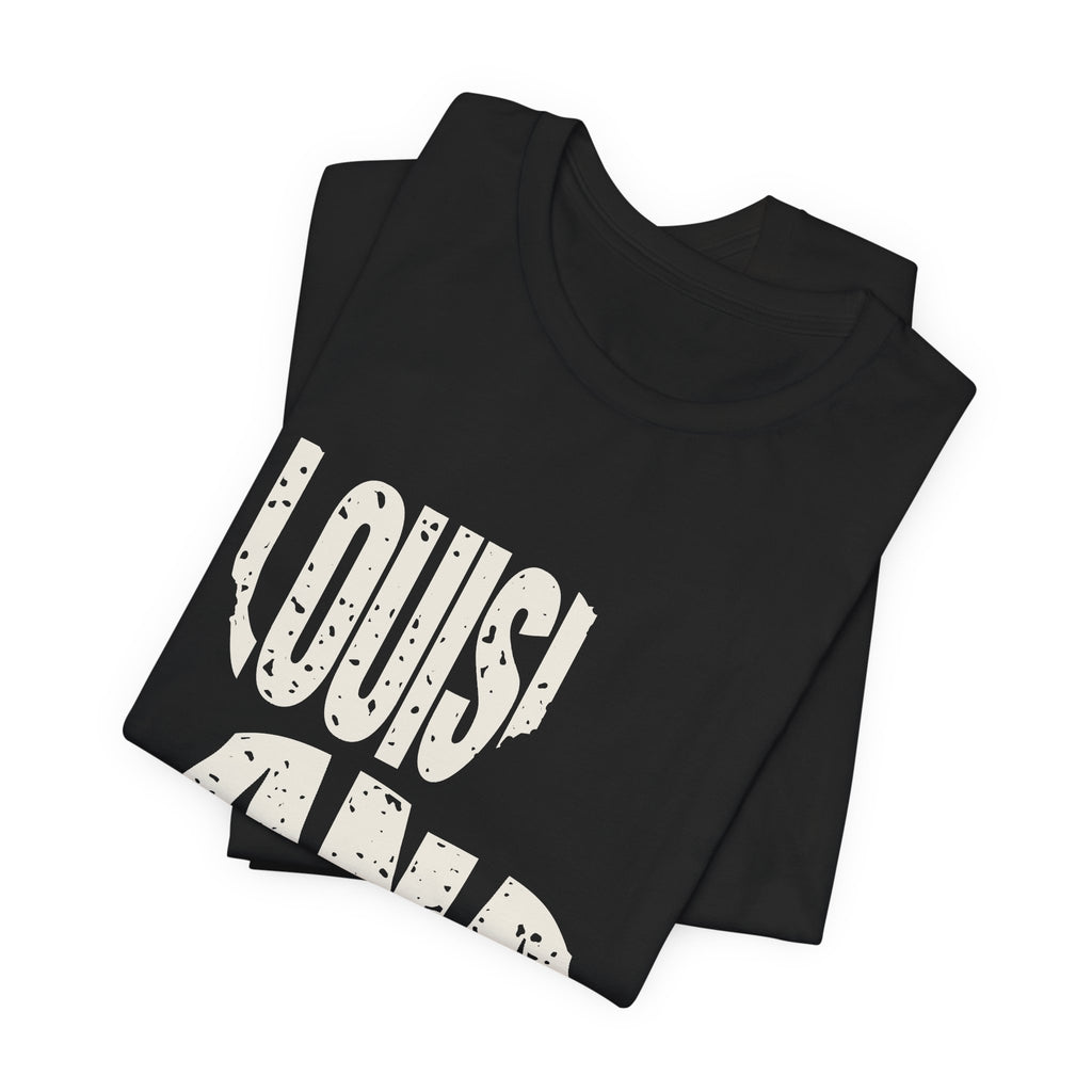 Louisiana Vintage Letters Map T-Shirt