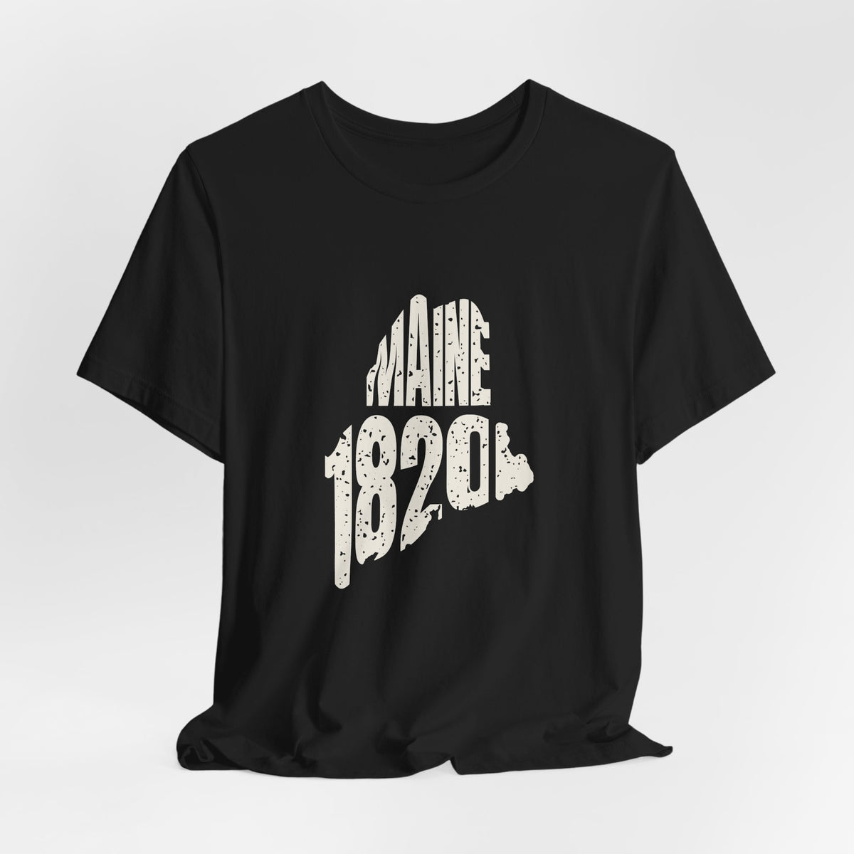 Maine Vintage Letters Map T-Shirt