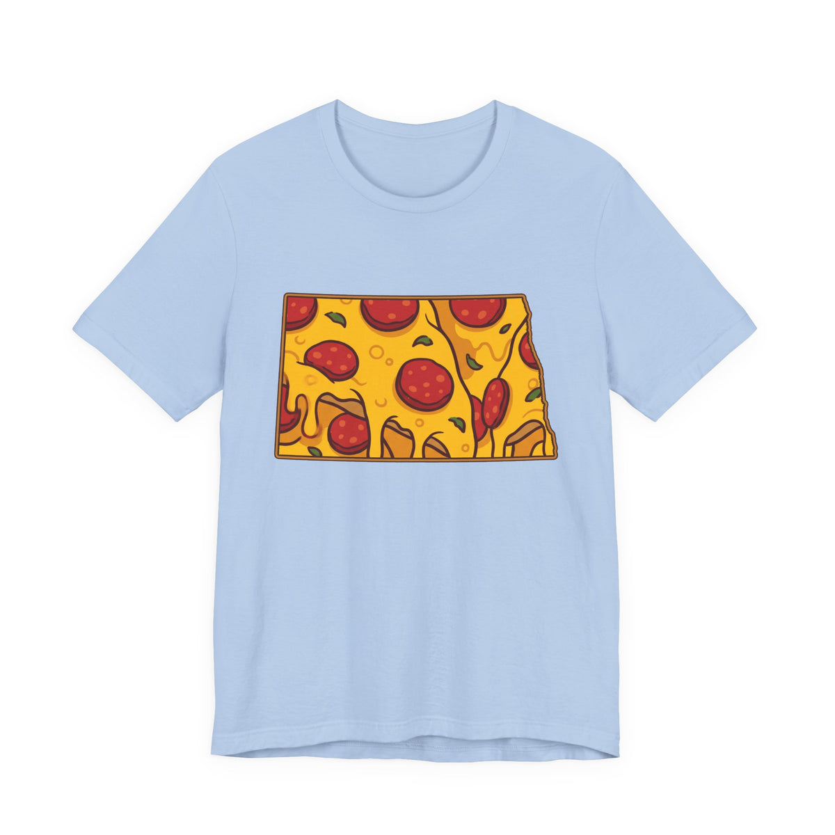 North Dakota Pizza Map T-Shirt