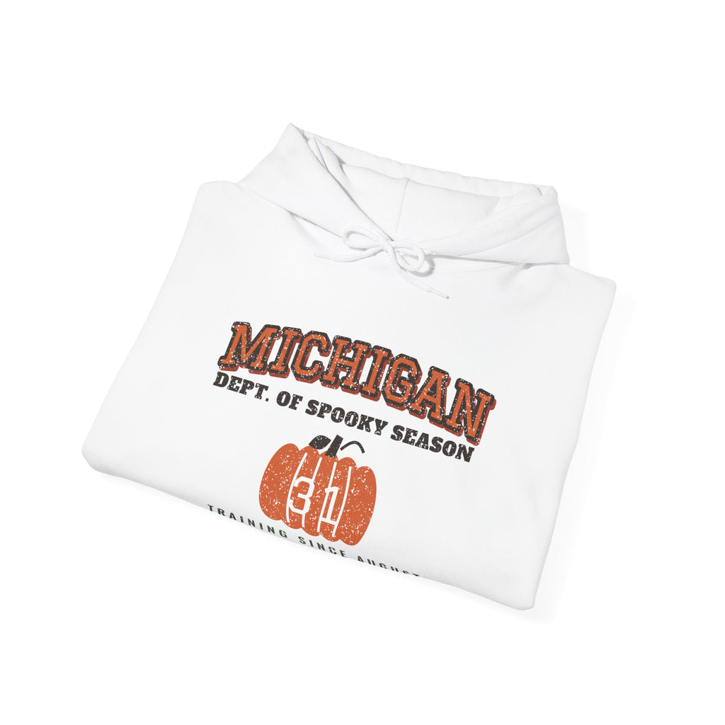 Michigan Dept. of Spooky Season Varsity Hoodie