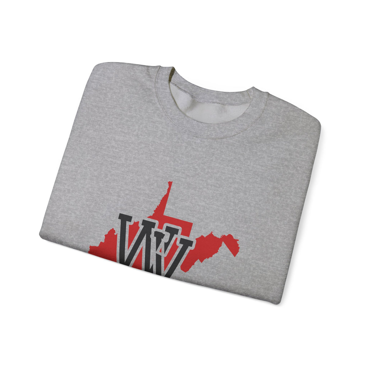 West Virginia Varsity Monogram Map Crewneck Sweatshirt