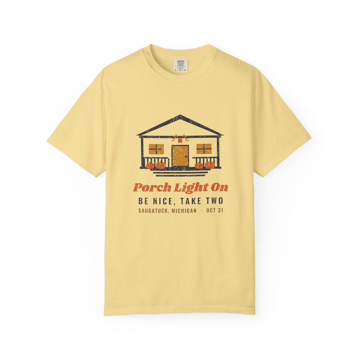 Porch Light On Saugatuck Michigan Trick or Treat T-Shirt