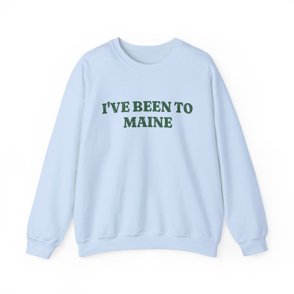 I've Been to Maine Vintage Travel Souvenir Crewneck Sweatshirt