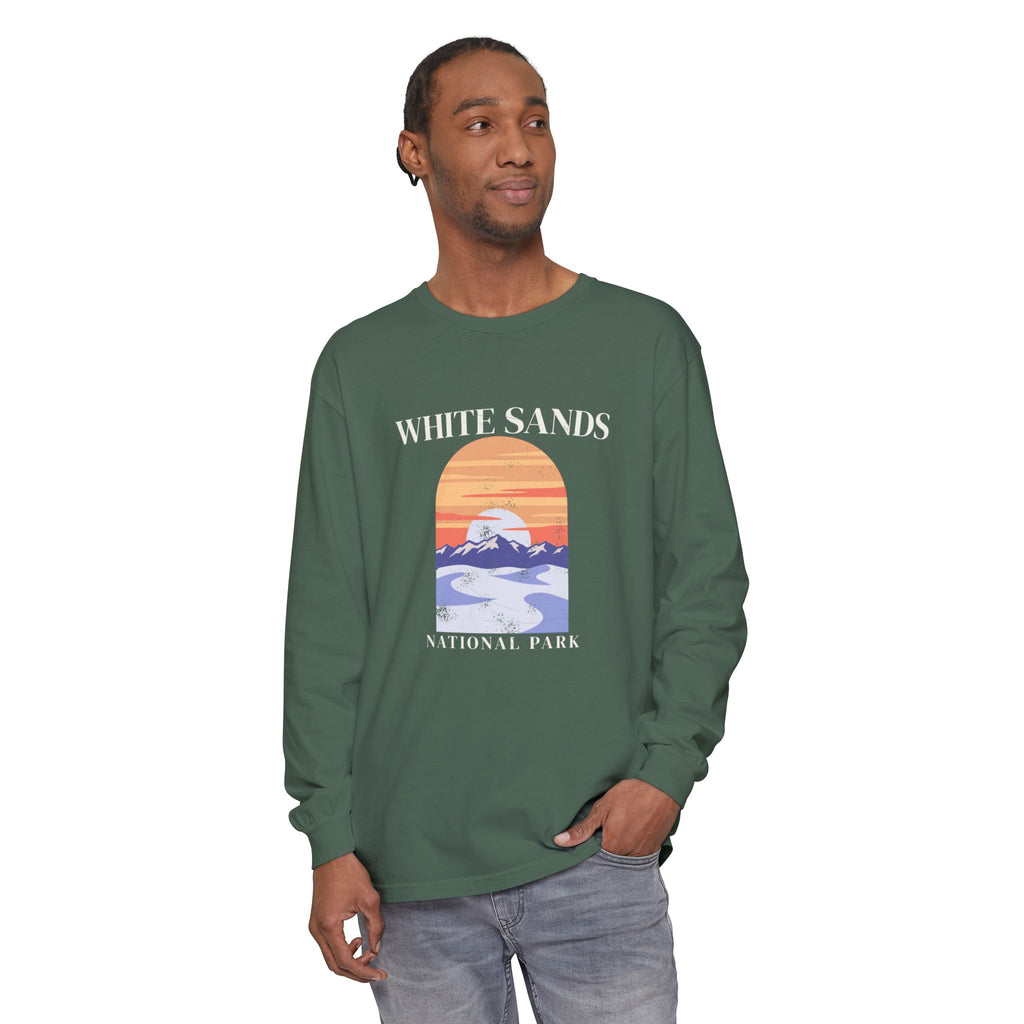 White Sands National Park Desert Sunset Dunes Long Sleeve Tee