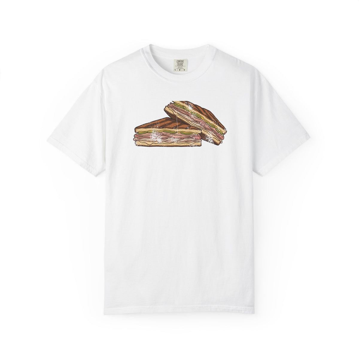 Tampa Cuban Sandwich Retro Food Illustration T-Shirt