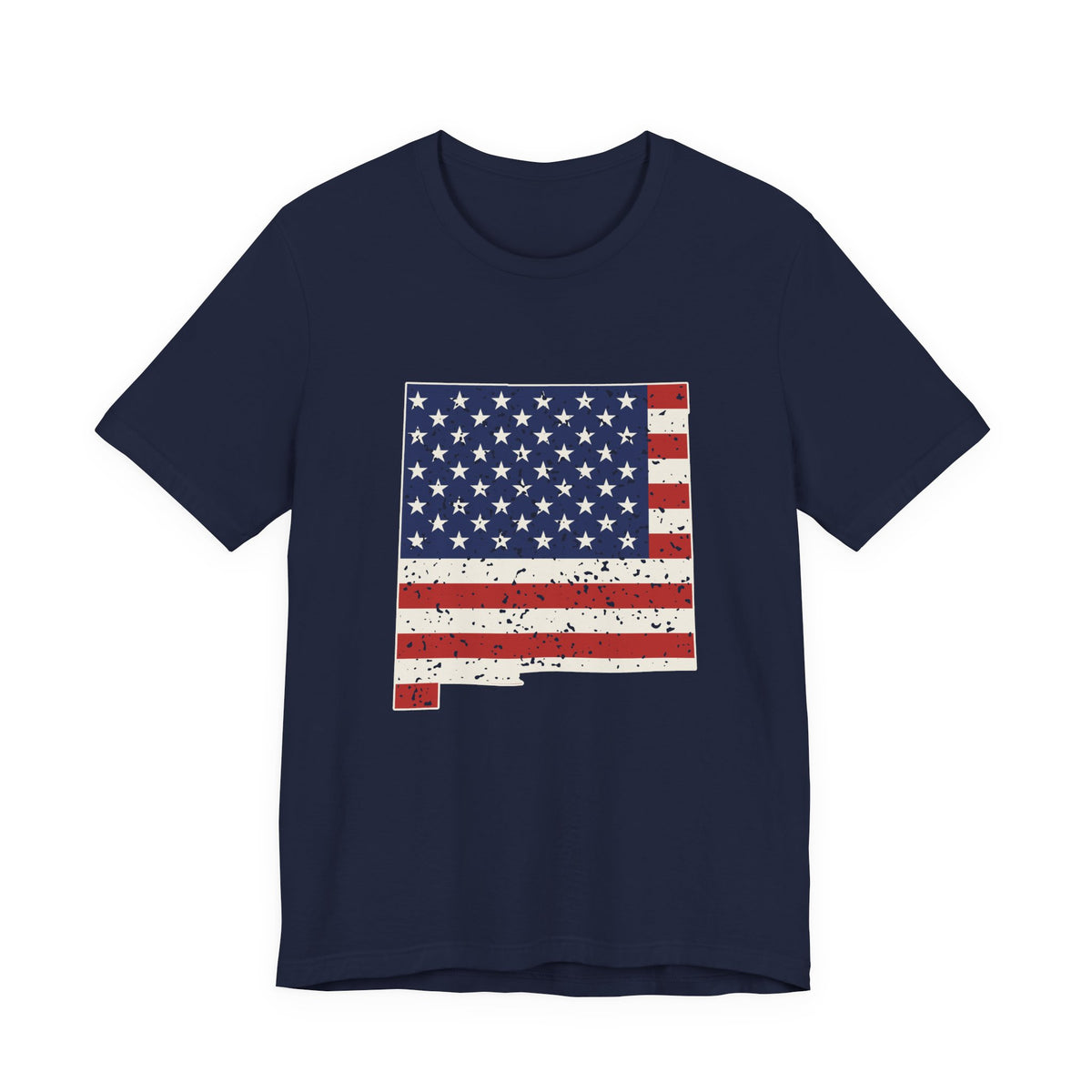 New Mexico American Flag Map T-Shirt