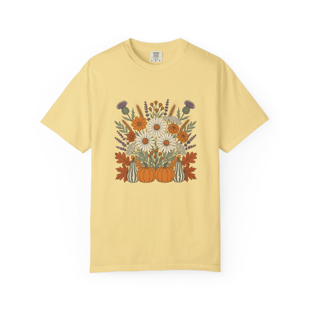 Fall Wildflower Bouquet Daisies and Thistles T-Shirt