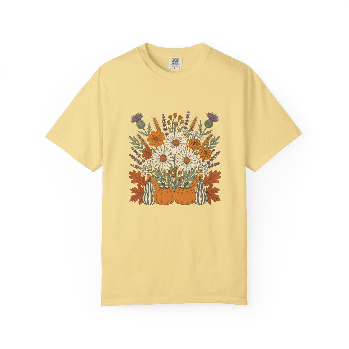 Fall Wildflower Bouquet Daisies and Thistles T-Shirt