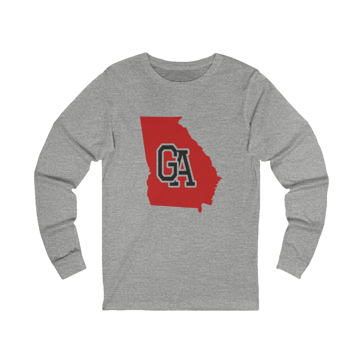 Georgia Varsity Monogram Map Long Sleeve Tee
