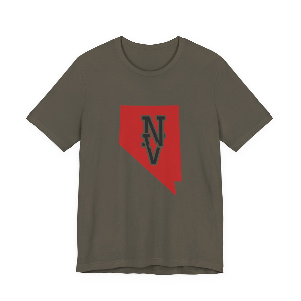 Nevada Varsity Monogram Map T-Shirt