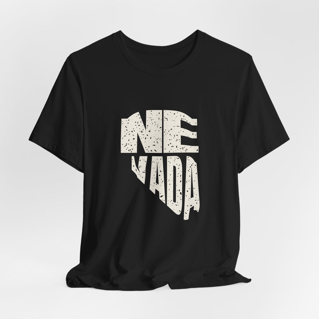 Nevada Vintage Letters Map T-Shirt