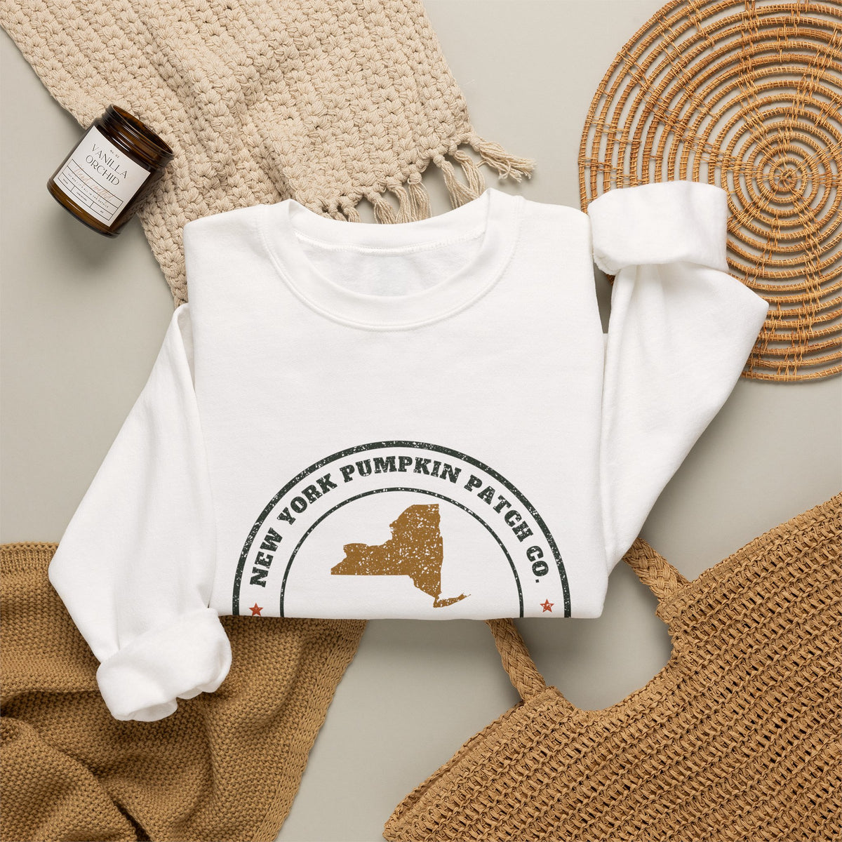 New York Pumpkin Patch Co. Badge Crewneck Sweatshirt