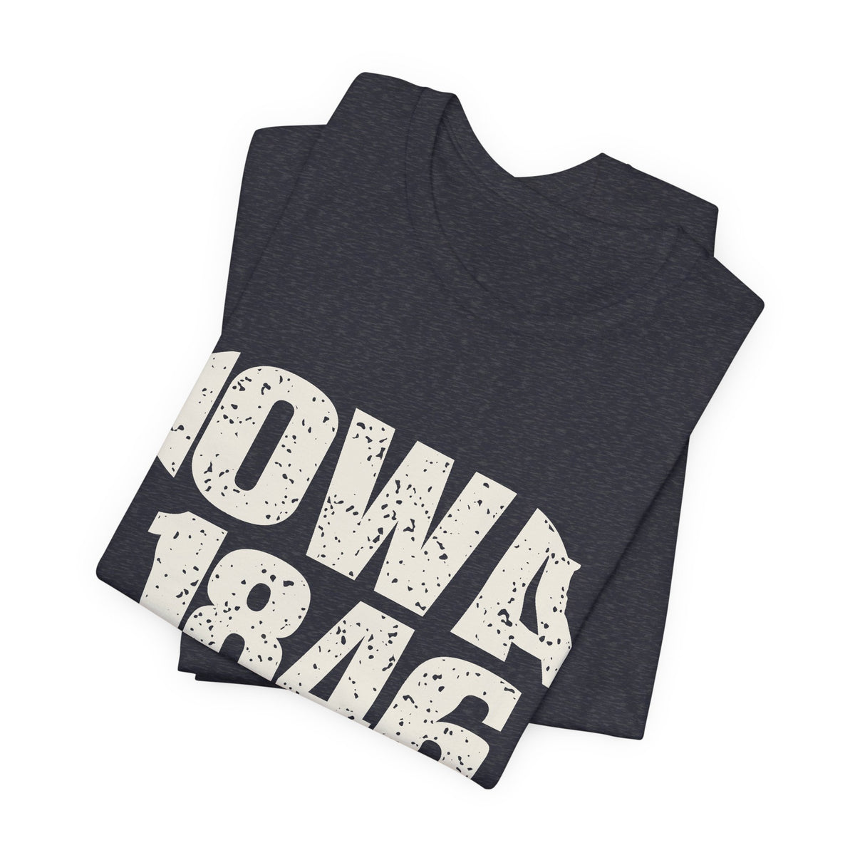 Iowa Vintage Letters Map T-Shirt