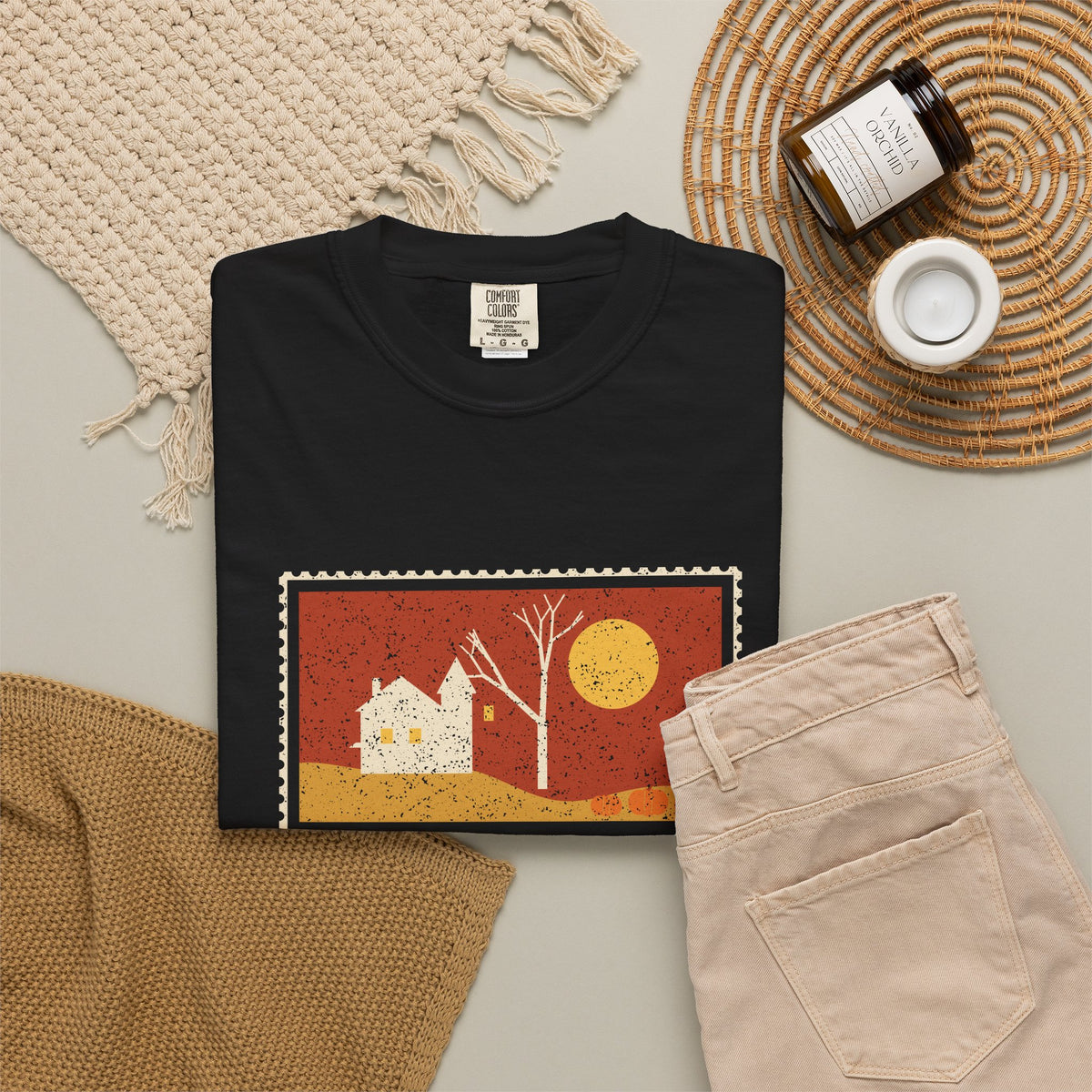 Spooky Season in Tennessee Haunted Postcard T-Shirt