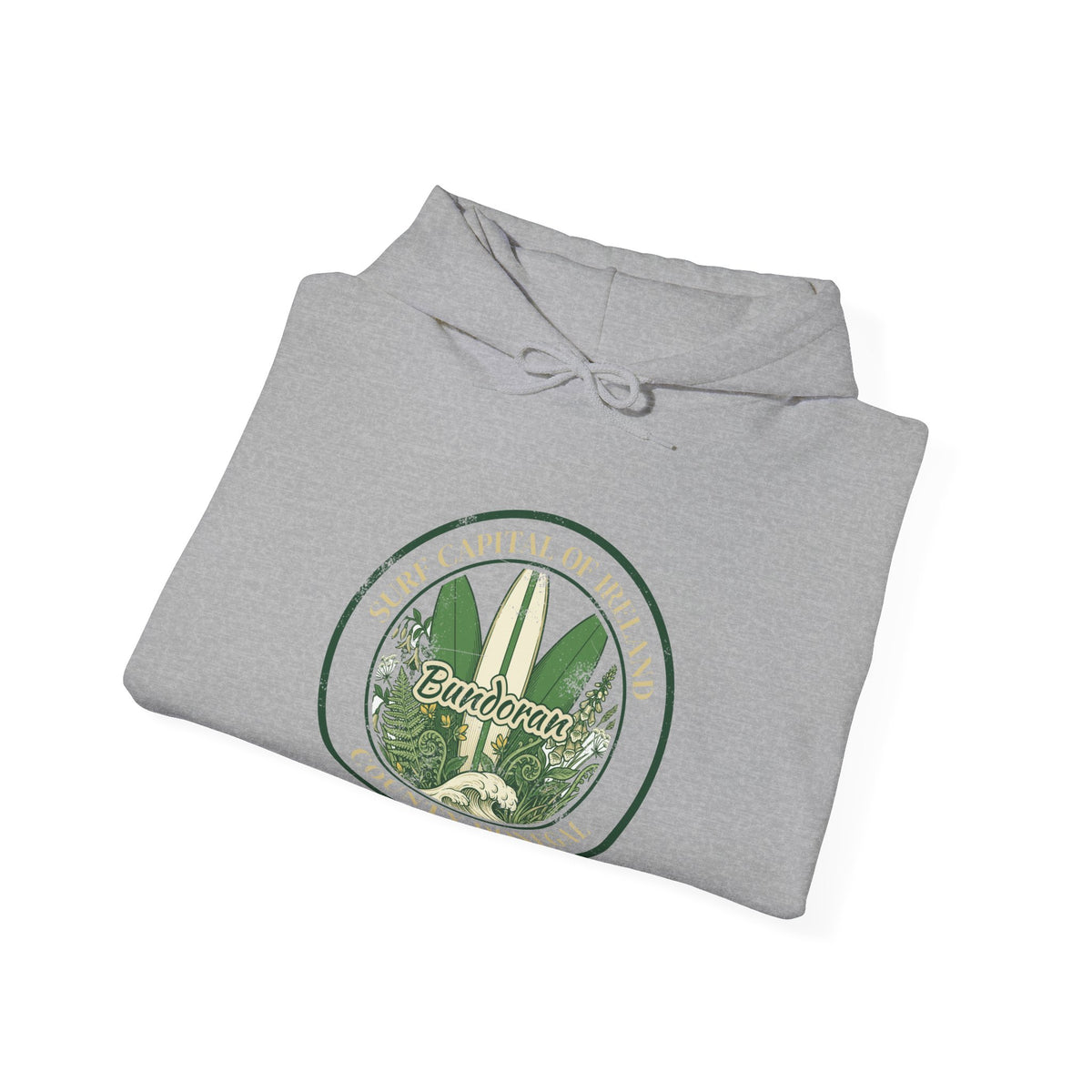 Bundoran Surf Capital of Ireland Surfboards Hoodie