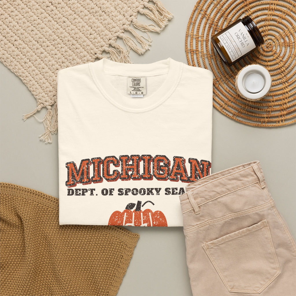 Michigan Dept. of Spooky Season Varsity T-Shirt