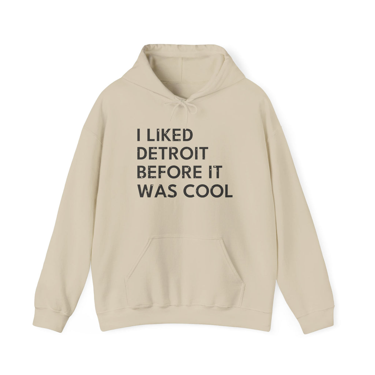 I Liked Detroit Before It Was Cool Retro Hometown Hoodie
