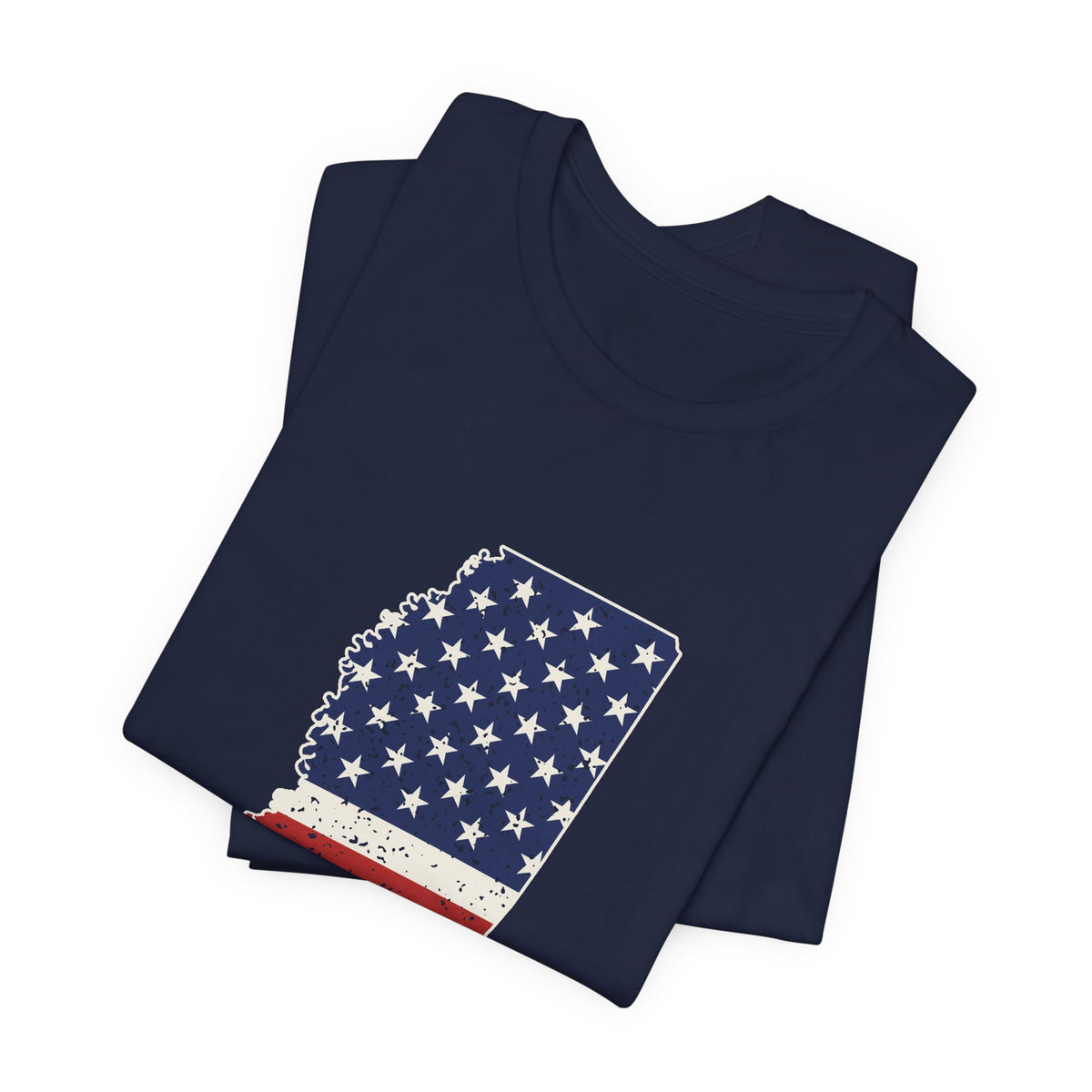 Mississippi American Flag Map T-Shirt