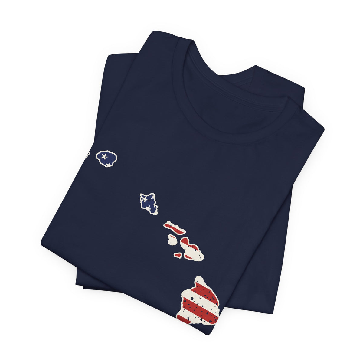 Hawaii American Flag Map T-Shirt