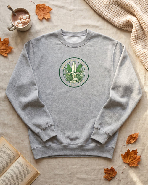 Bundoran Surf Capital of Ireland Surfboards Crewneck Sweatshirt (photo)