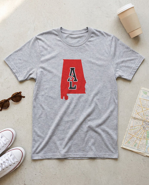 Alabama Varsity Monogram Map T-Shirt (photo)