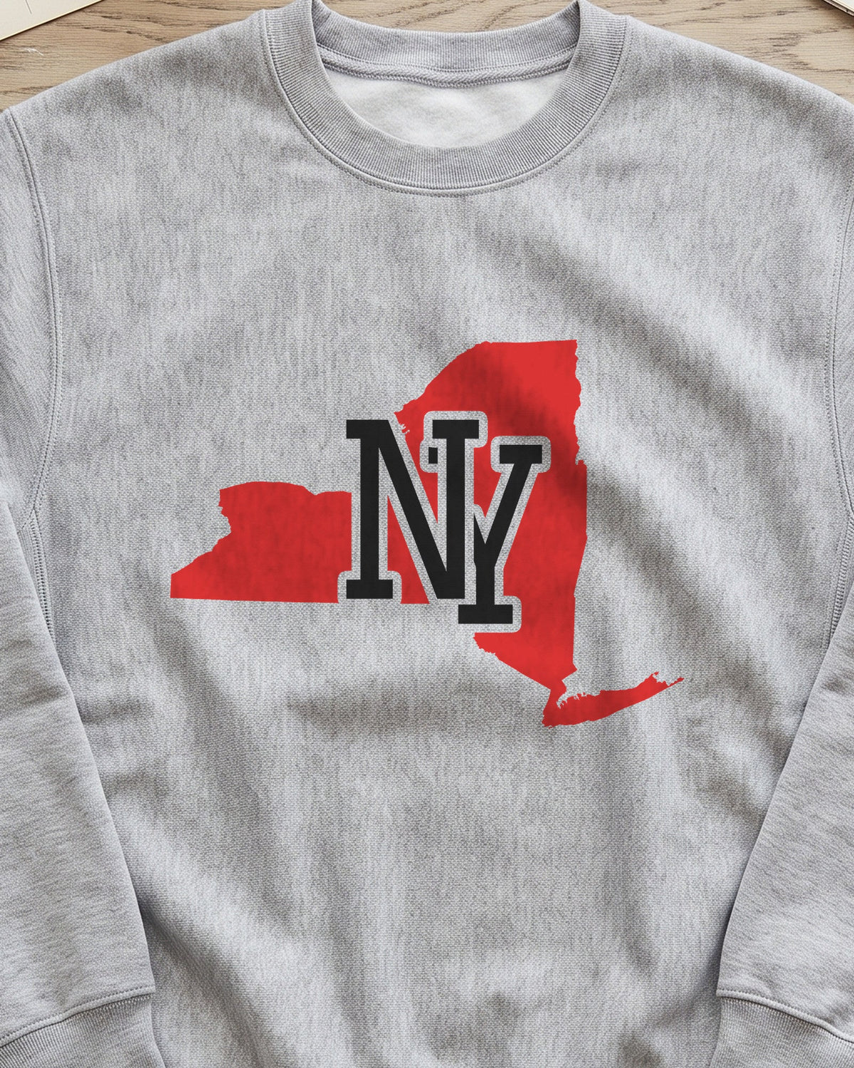 New York Varsity Monogram Map Crewneck Sweatshirt (close-up)