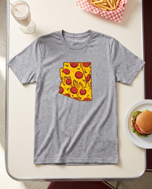 Arizona Pizza Map T-Shirt (photo)