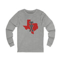 Texas Varsity Monogram Map Long Sleeve Tee
