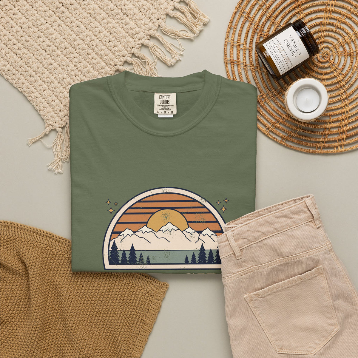Just a Girl Who Loves National Parks Retro Sunset T-Shirt
