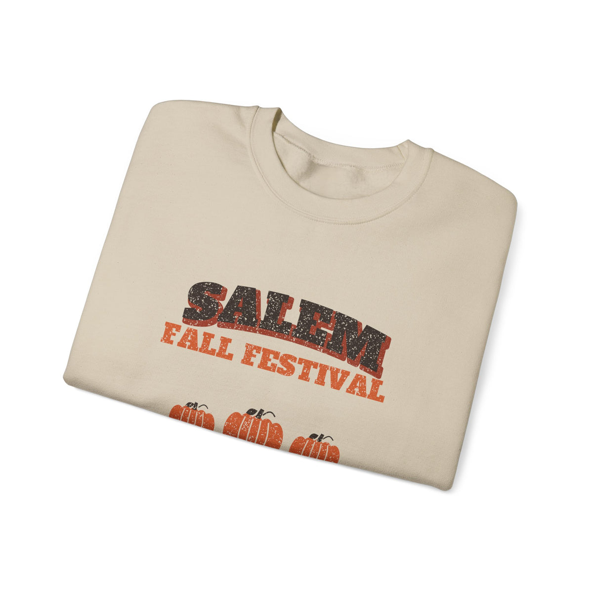 Salem Massachusetts Fall Festival Hay Wagon Crewneck Sweatshirt
