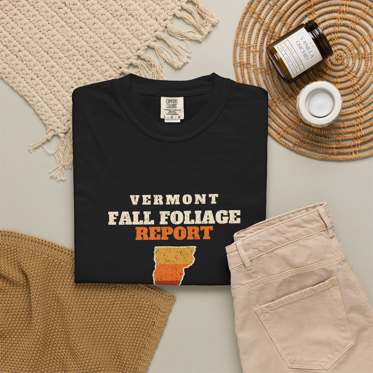 Vermont Fall Foliage Report Map T-Shirt