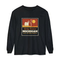 Spooky Season in Michigan Haunted Postcard Long Sleeve Tee